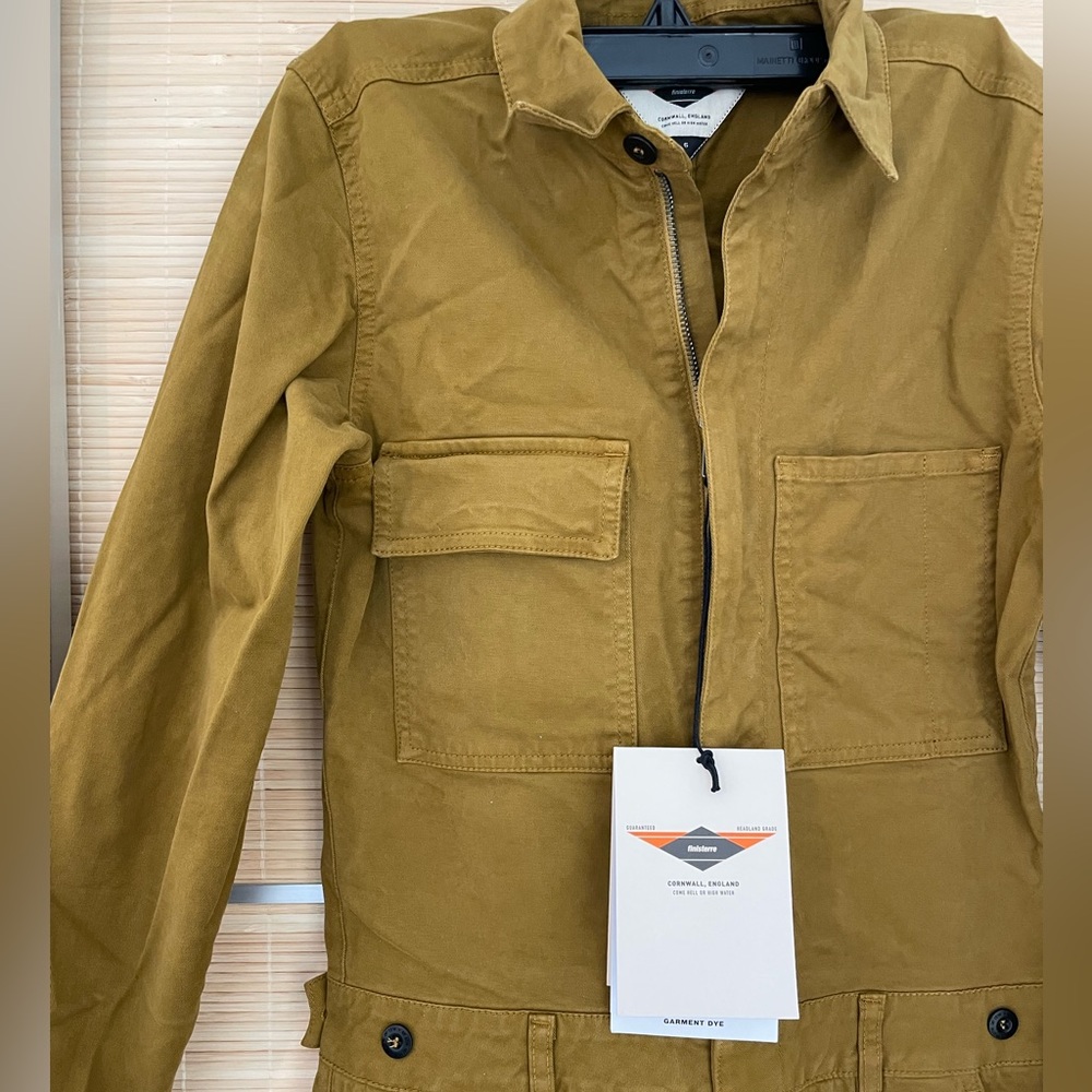 Finisterre Women's Pennan Organic Cotton Zip Jumpsuit Lyptus/Camel